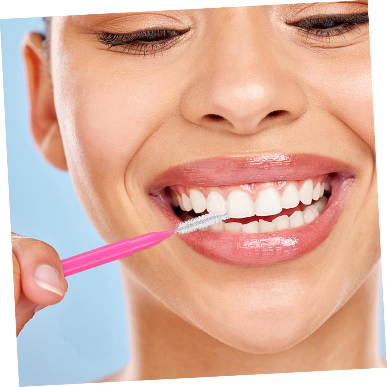 250piezas Cepillos Interdentales Para Limpieza Herramienta Portátil De Cepillo De Dientes Para Usar Brackets Naranja Azul Verde Rosa