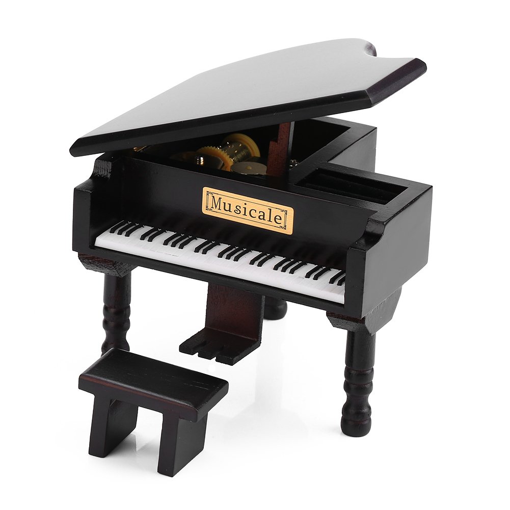 Spieluhr Klavier Music Box Clockwork Music Box Classic Grand Piano Form Design Qualität Bewegung feine Verarbeitung und Elegante Kreatives zum Valentinstag Gutes für Freunde