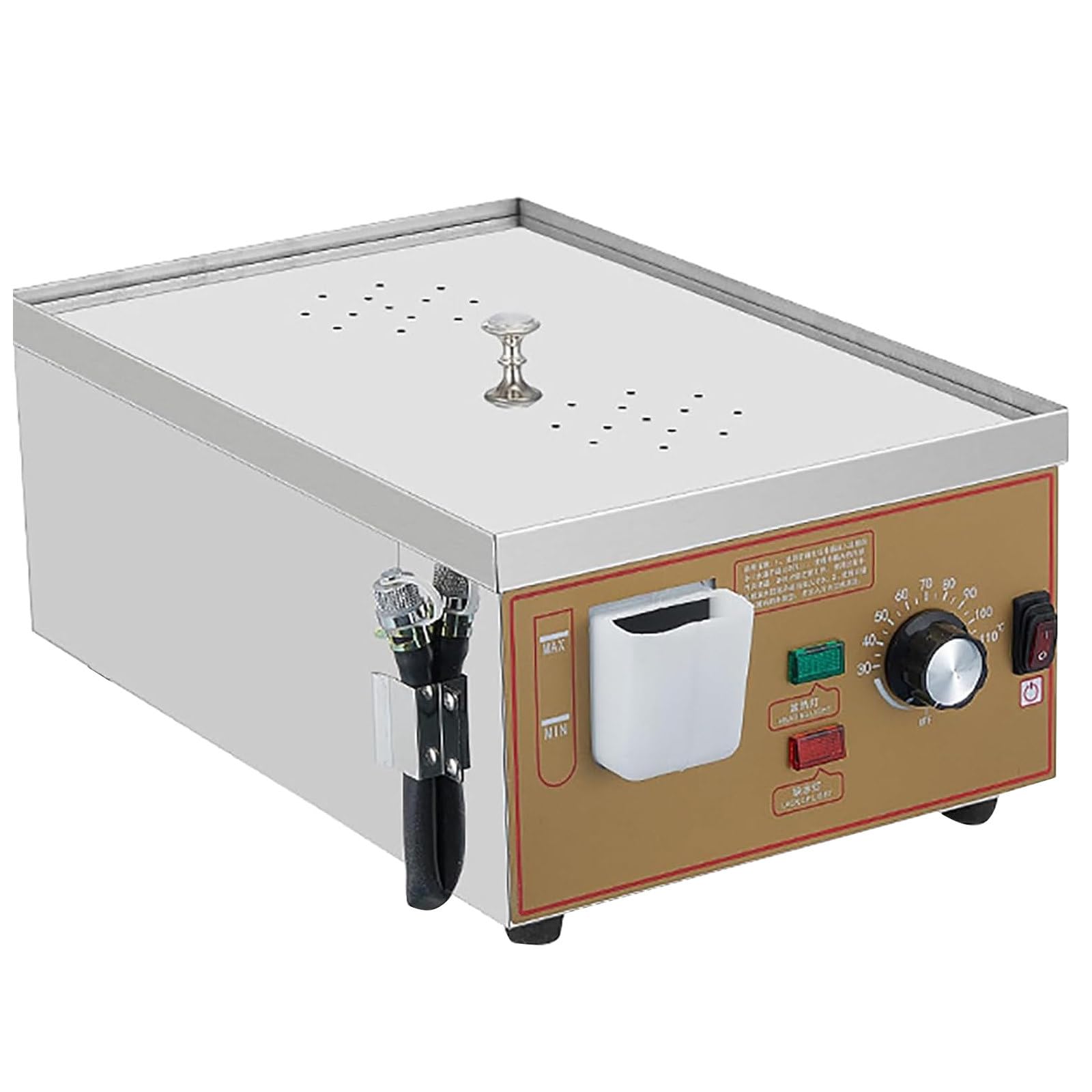 Macchina per panini al Vapore Commerciale, 2/4/6 Fori Vaporiera elettrica, Dimensioni della vaporiera 13-20 cm,vaporiera elettrica per ristoranti a Buffet Domestici,Two-Hole