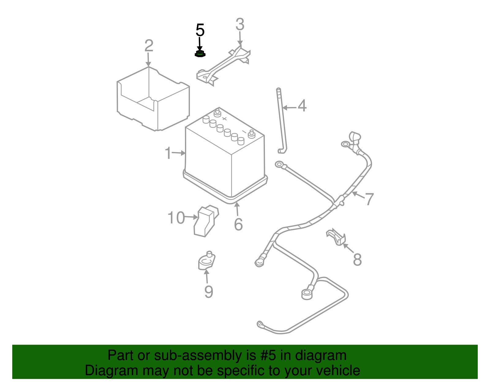 Subaru Genuine 902370049 Flange Nut, 1 Pack