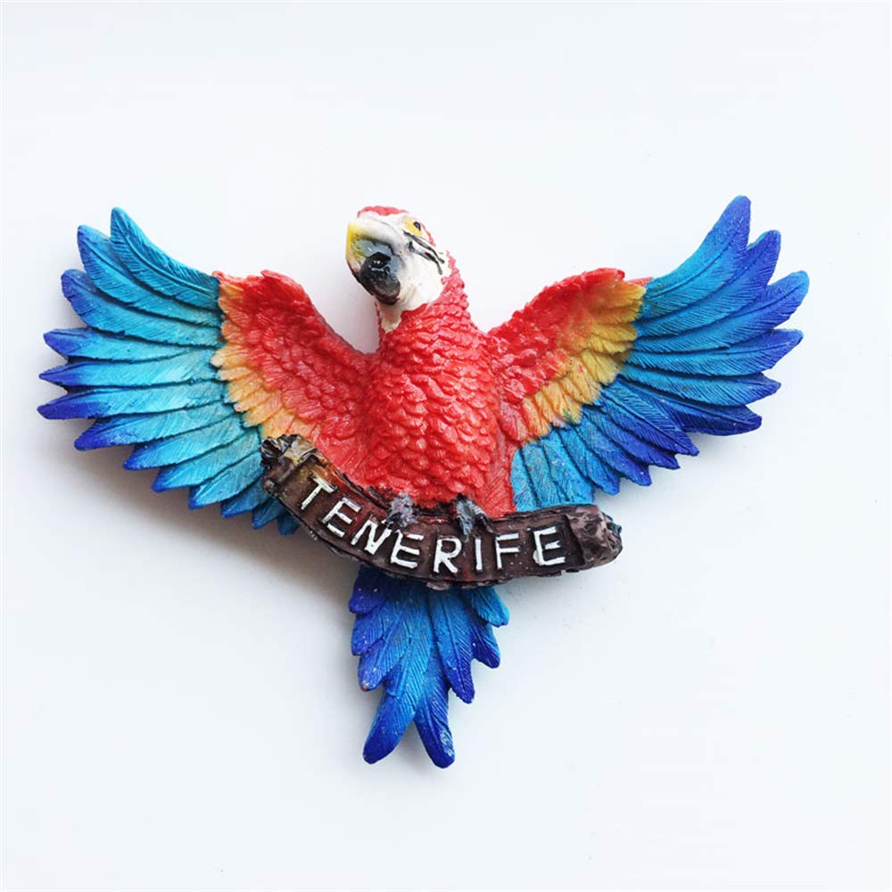 3D Parrot Tenerife Spain Fridge Magnet Travel Souvenir Gift Home Kitchen Decoration Magnetic Sticker Craft Collection - Image 6