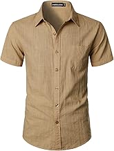 PARKLEES Chemise ajustée en coton et lin