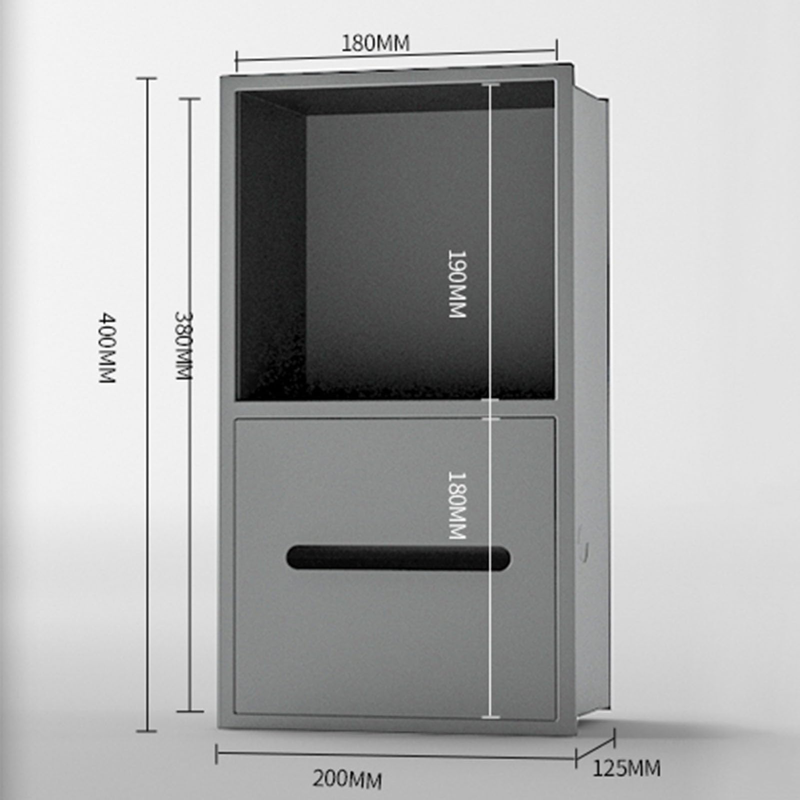 Moderno scaffale da bagno in acciaio inox, design impermeabile, con porta carta igienica e contenitore, senza piastrelle, ideale per cucina e hotel