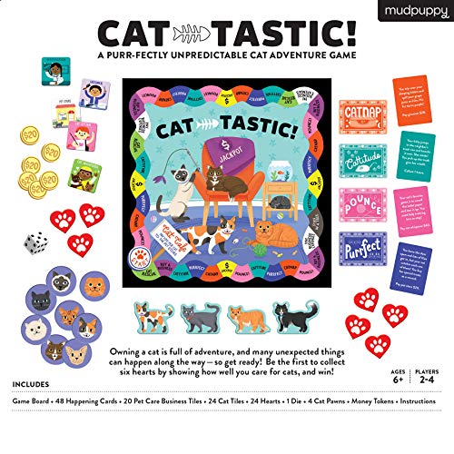 Mudpuppy Cat-Tastic Juego de Mesa para 2-4 Jugadores miniatura 4