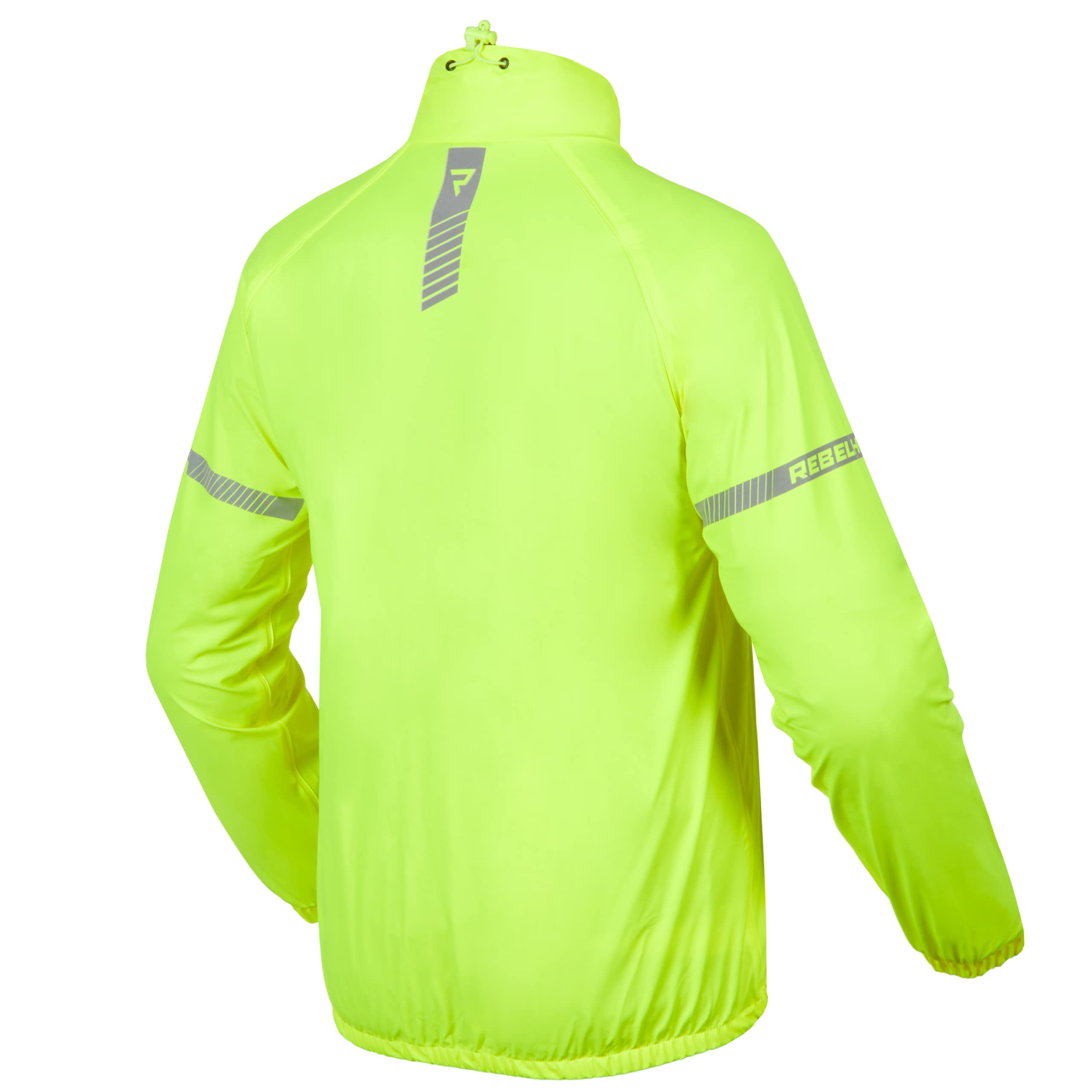 REBELHORN Ocean Motorrad Regenjacke | Laminierte Membran | Reflektierende Elemente | Winddicht Atmungsaktiv Wasserdicht | Größen bis 10XL