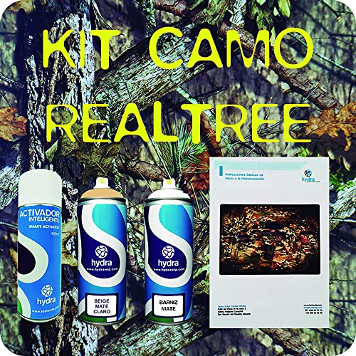 Kit Hidroimpresion CAMUFLAJE REALTREE HCA-152 kit Hydro Dipping kit Activador kit Water Transfer Printing kit Hidrografia kit Hydrographics kit spray