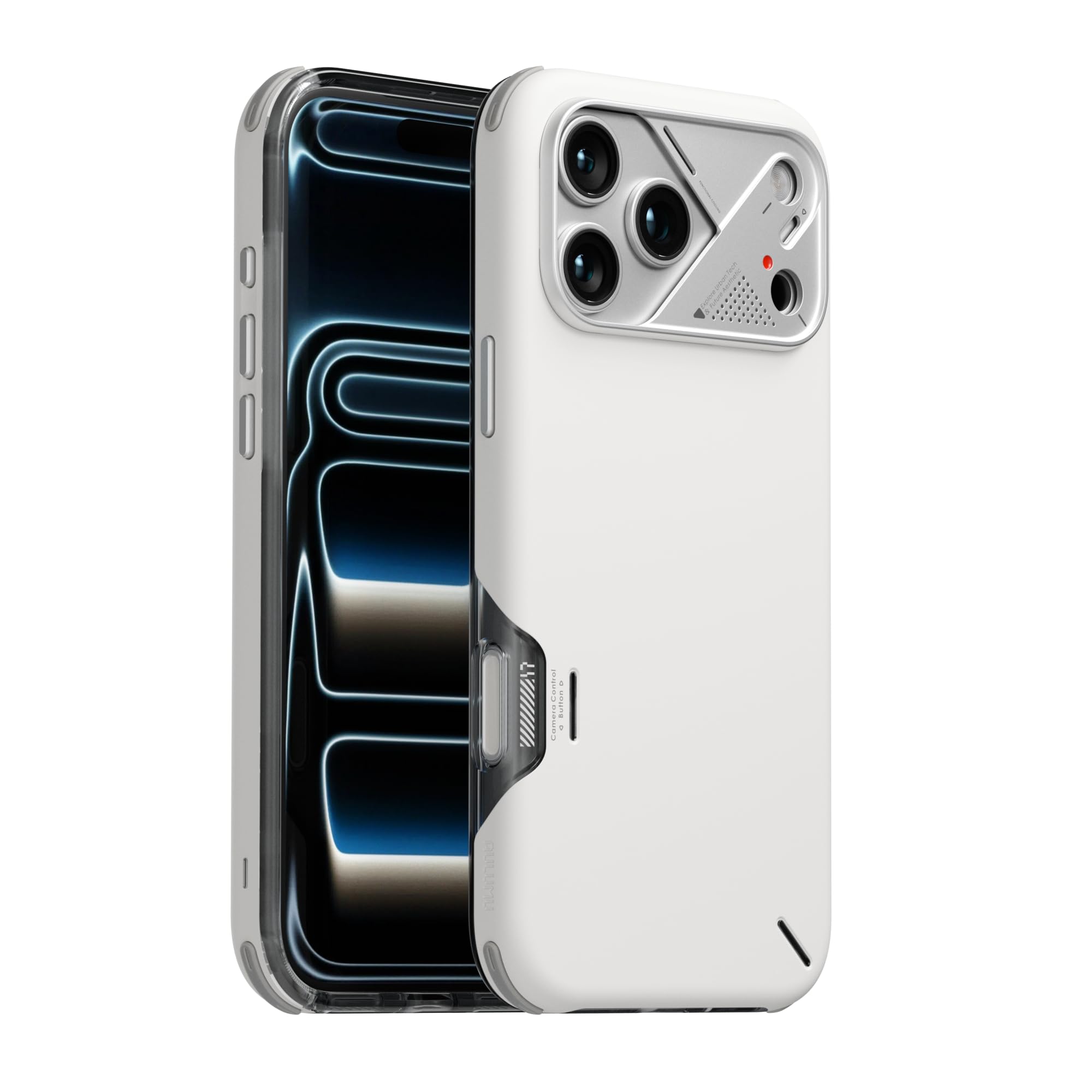 Aulumu A17 Cover per iPhone 17 Pro Max Compatibile con MagSafe Custodia Militare Antiurto, CoolHyper Raffreddamento, Telaio in Lega di Alluminio, Protezione Composita Multistrato Case, Bianco