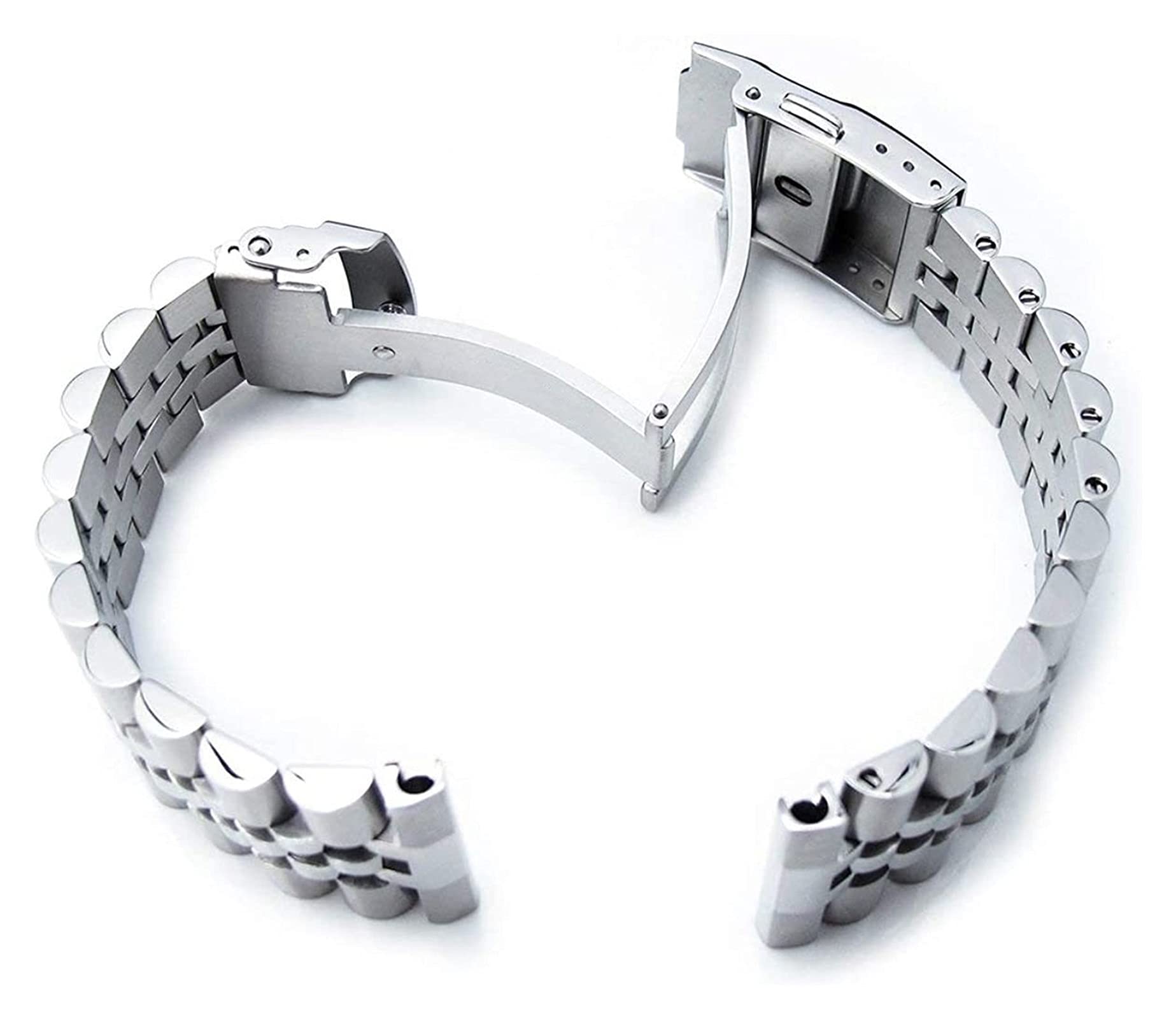 Cinturino Orologio a sgancio rapido per Rimuovere la Vite della Catena, Cinturino in Metallo in Acciaio Inossidabile, Cinturino Solido di Ricambio 20 mm 22 mm 24 mm