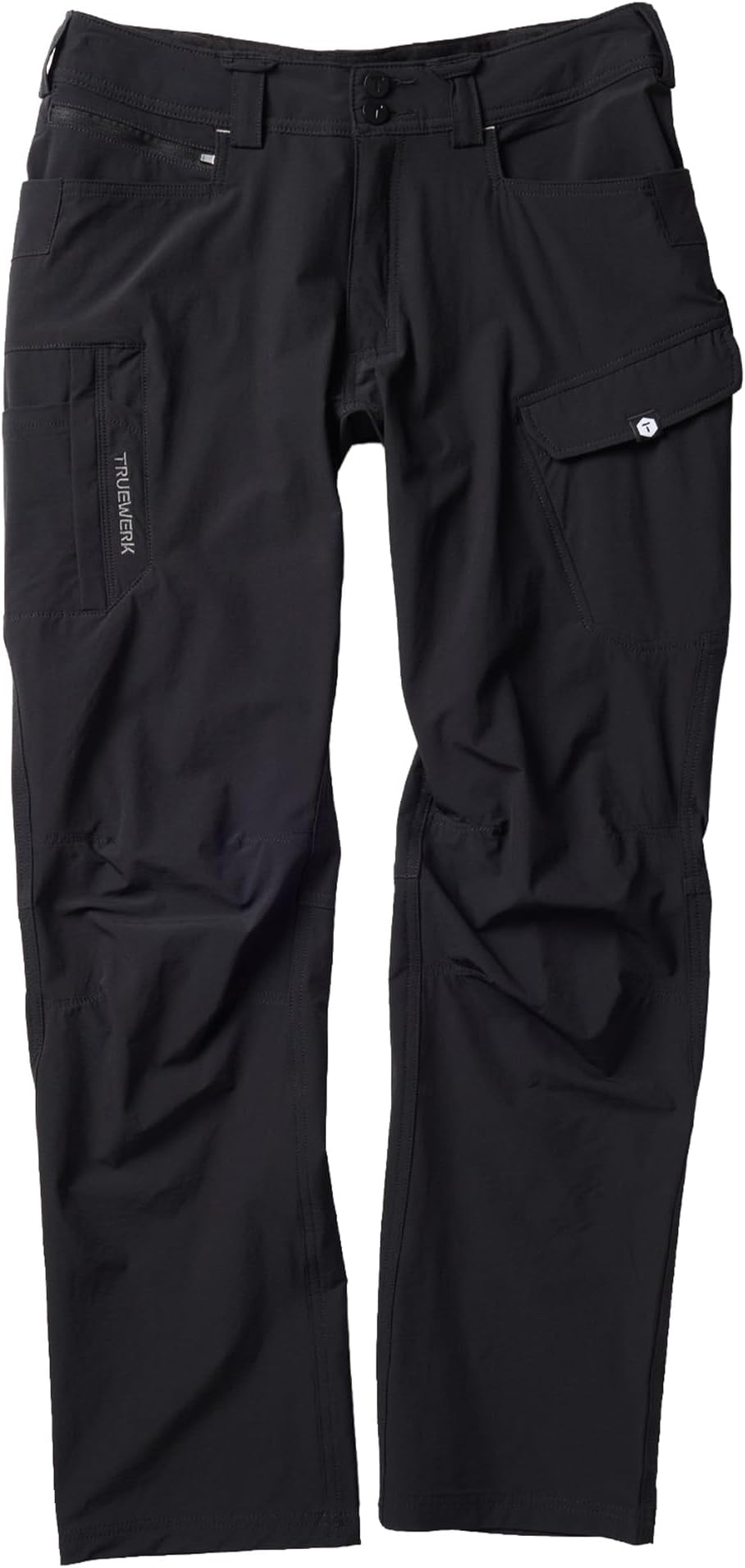 - TRUEWERK Men's Lightweight Work Pants - T1 WerkPant, Moisture Wicking, Quick-Dry, 4-Way Stretch Cargo, 8 Pockets