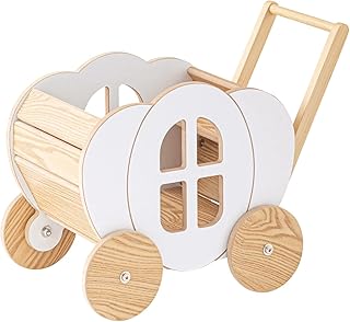 パレットライフ PaletteLife BLT-629B - Carrito de almacenamiento de madera con diseño de calabaza, color blanco