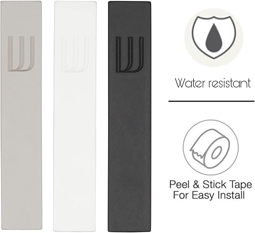 Miniatura 21 de A&S Mezuzot Moderna funda de mezuzá de hormigón con pergamino, fácil de despegar y pegar Mezuza (gris + espinilla grabada, 5 pulgadas)