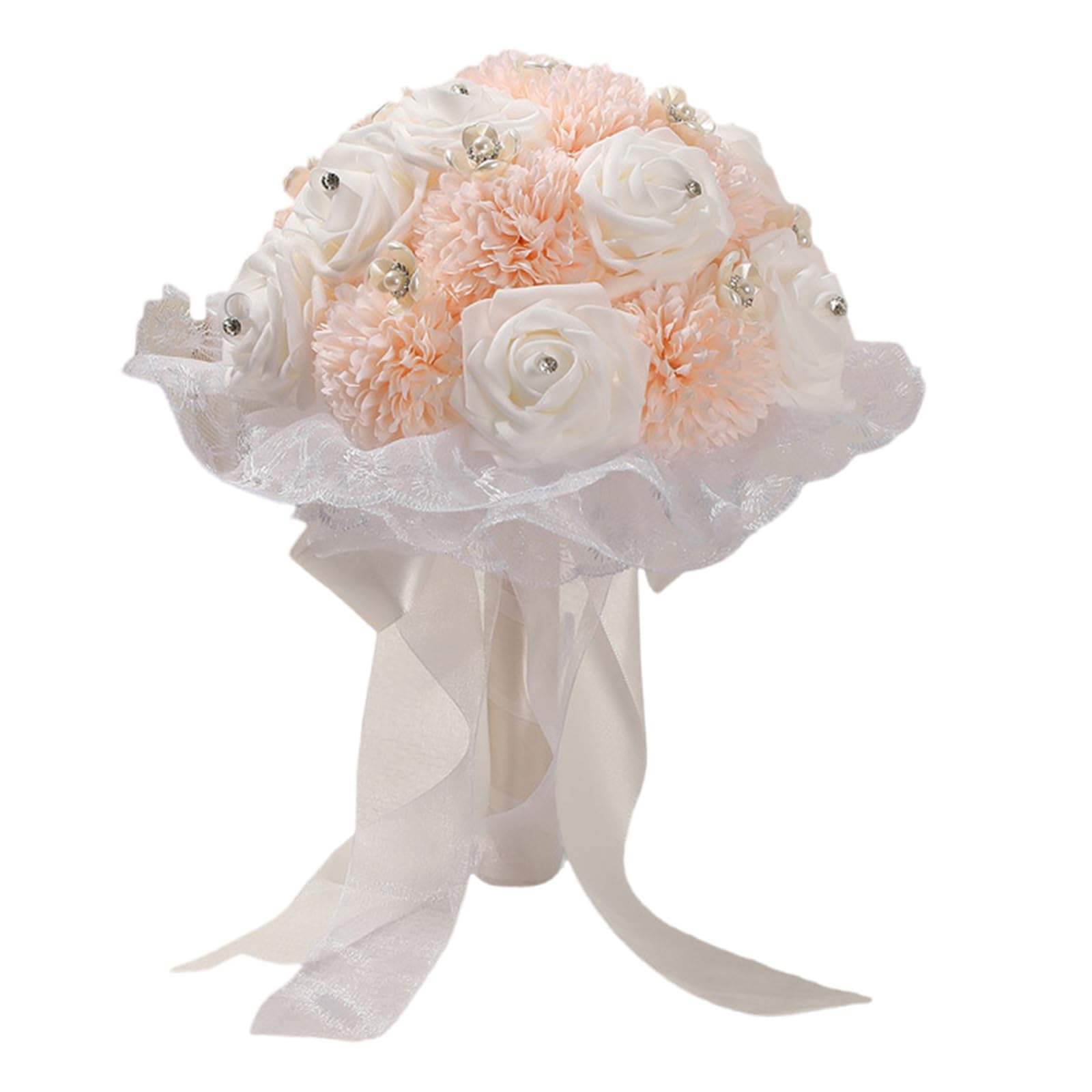 HDOYTXXM Bridal Bouquet Wilting Design Ideal for Photography Home Staging and Special Realistic Silk
