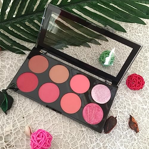Makeup Revolution Ultra Blush Palette, 8 Shades Of Matte & Shimmer, Includes Mirror, Sugar & Spice, (Pack of 1) - Image 7