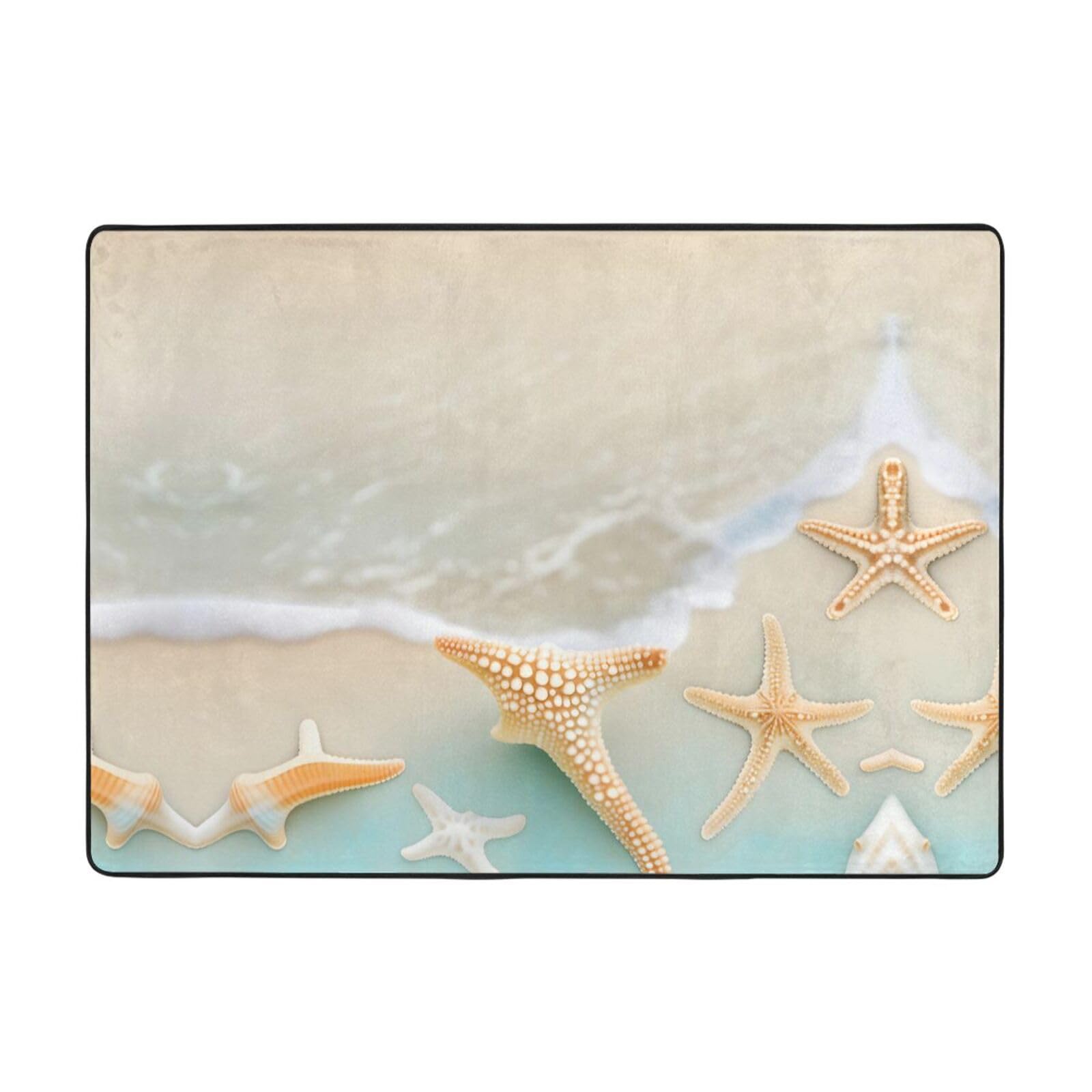 Tapis doux étoile de mer de plage grand format pour sécuriser et décorer le balcon