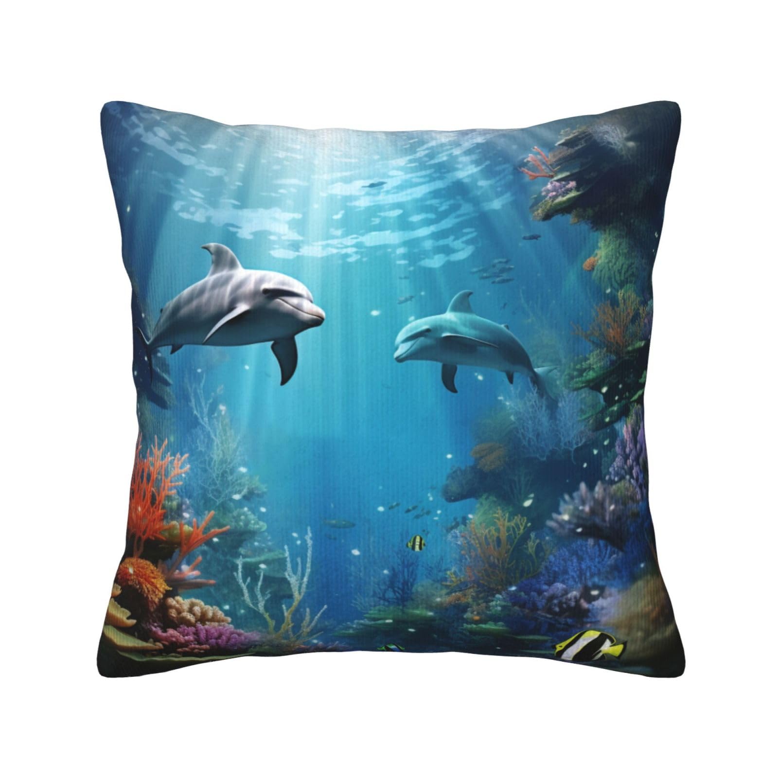 Housses de coussin en velours côtelé bleu pour décorer votre salon