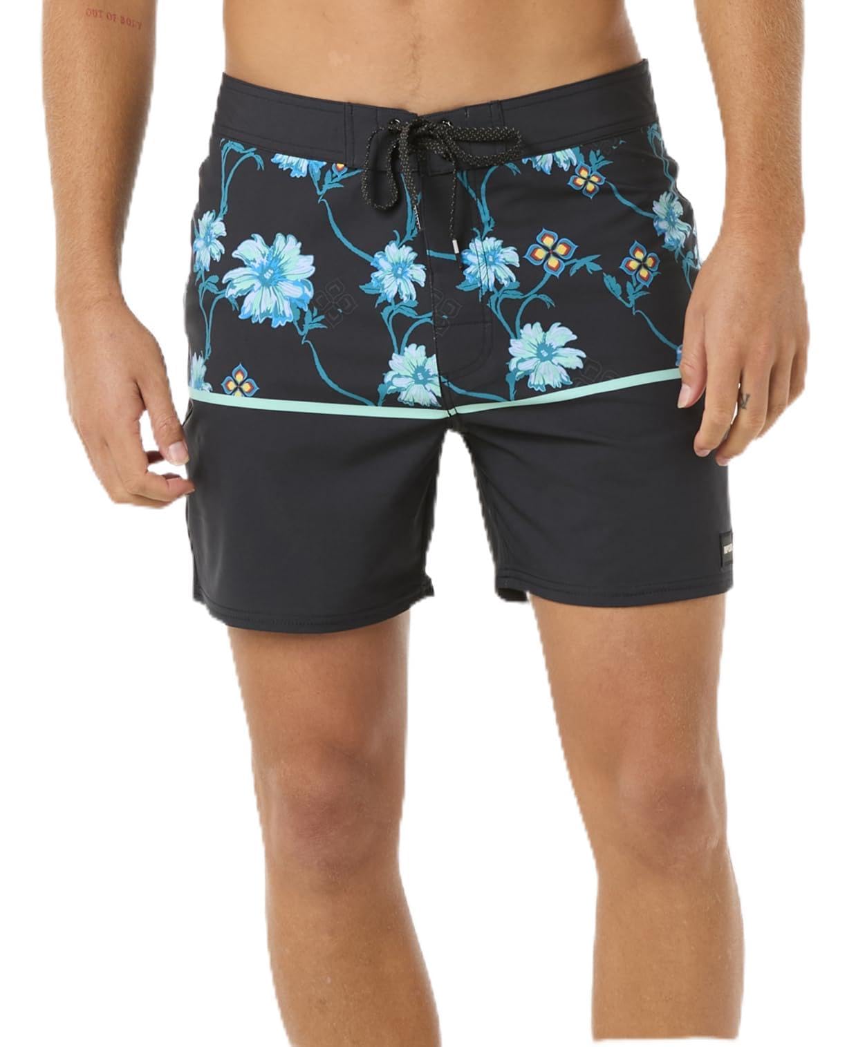Rip Curl Men's Black 253 Mirage Surf Revival 16" Volley Short, 34