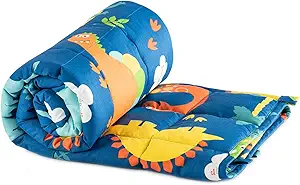 Sivio Weighted Blanket - All-Natural 100% Cotton Weighted Blanket 3 lbs 36 x 48 inches, Breathable Cooling Throw Blanket for Calm Sleeping for Home and School Nap, Blue Dinosaur
