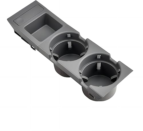 51168217953 Nueva caja de almacenamiento para consola central delantera con doble agujero para BMW E46 Series 1999-2006 (gris)