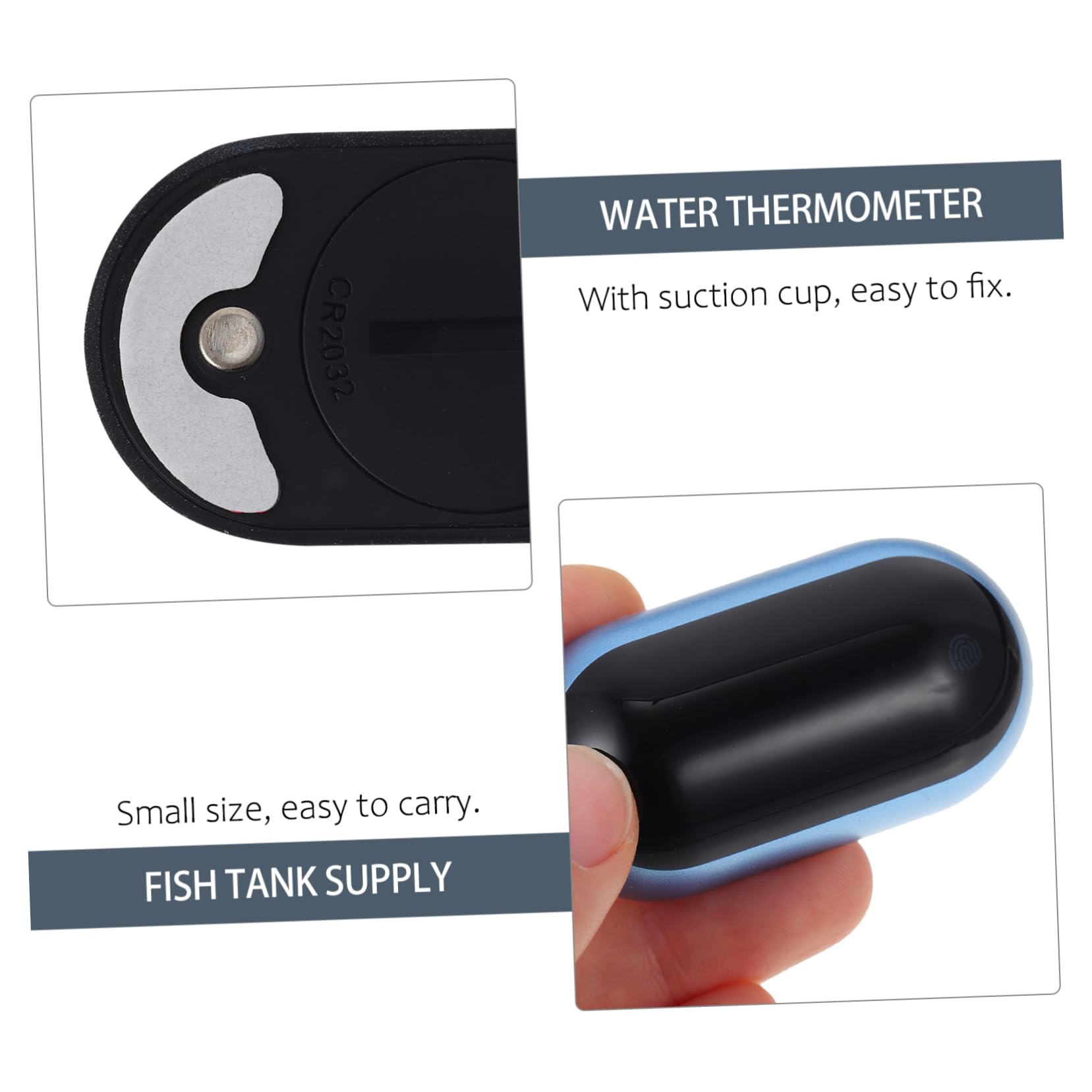 BESPORTBLE 3stücke Aquarium Thermometer Digital Mit -display Hochpräzises Temperaturmessgerät Für Fischbecken Wassertester Und Einfach Zu Bedienen Und