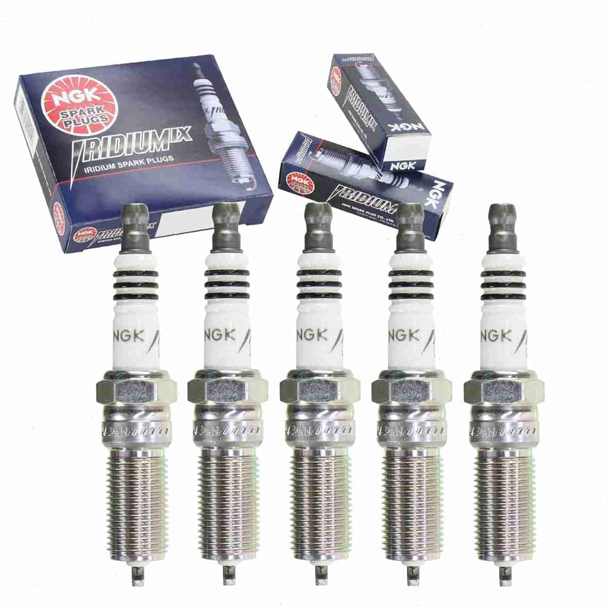 5 pc NGK Iridium IX Spark Plugs compatible with Hummer H3 3.5L 3.7L L5 2006-2010