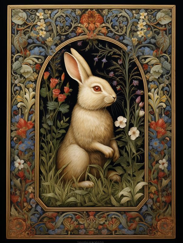 Amazon.com: Kaliosy DIY Paint by Numbers Kits for Adults - Rabbit Theme ...
