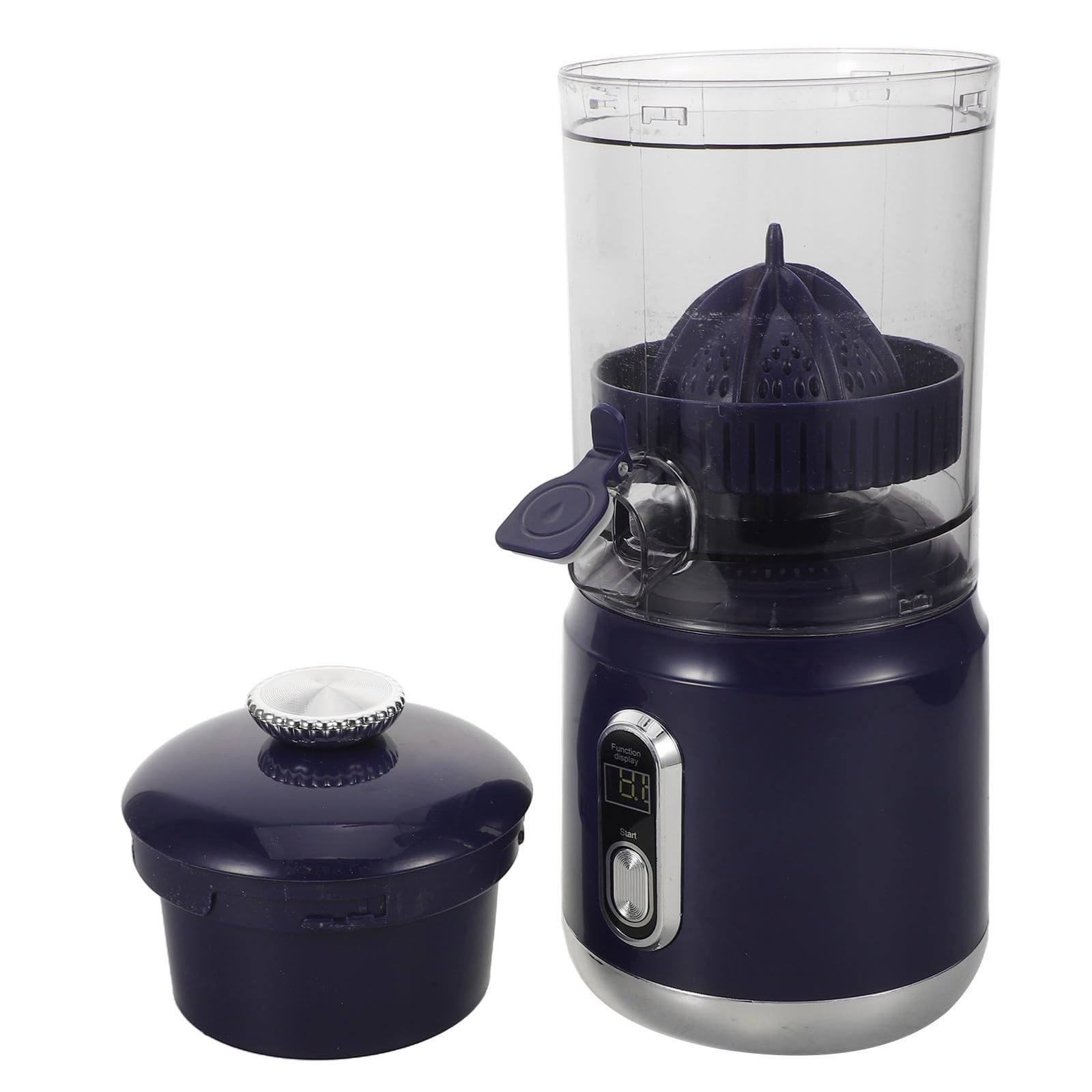 Exprimidor Eléctrico Portátil de Cítricos, Exprimidor de Jugo Eléctrico de Plástico, 600ml, 45 W, 110mm, para Frutas, Uso en Hogar y Oficina