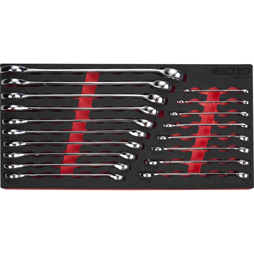 Metric Combination Spanner Set 18 Pc 6 to 24mm BOXO BX323-R2