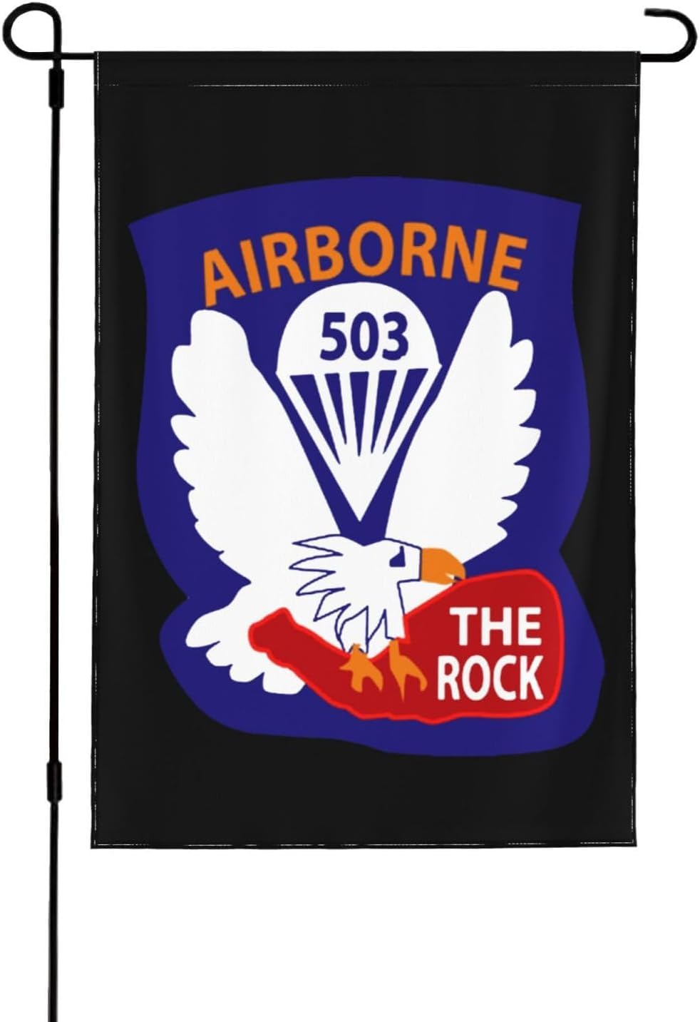 GAOJIanFEFEa Army Unit 503rd Parachute Infantry Regiment Garden Flag 12x18 Inch Double Sided Small Flags for Outside Yard Outdoor Decor Wall Banner