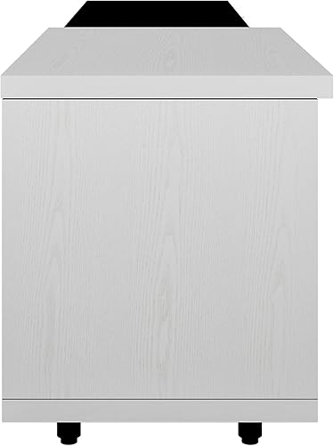 Miniatura 9 de Rhomtree Soporte de TV con 3 cajones para TV de 80 pulgadas, centro de entretenimiento para consola de TV con 6 patas champán para sala de estar y