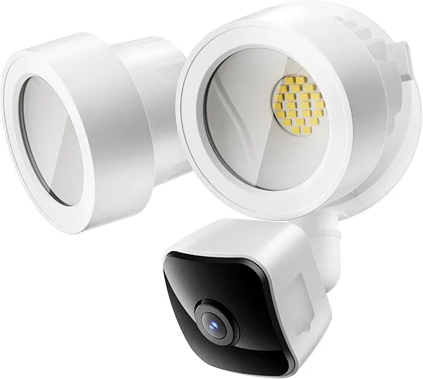 gdend Wired Floodlight Camera | Home Security Flood Light Camera Outdoor with 3K UHD | 2200-Lumen | Motion Sensor, Weatherproof, Color Night Vision, 105dB Siren, 270º Wide View, 2-Way Audio (2025)