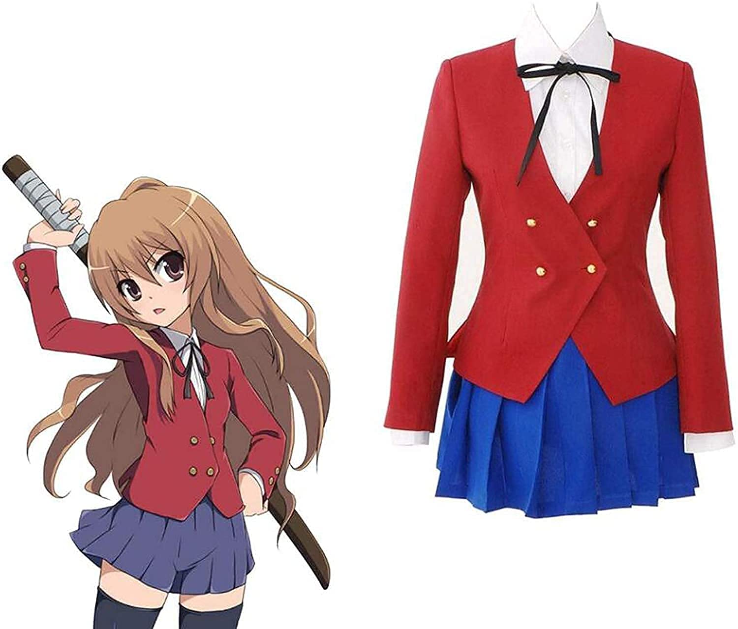 Amazon.co.jp: 【仲夏梦漫】アニメ逢坂大河コスプレコスチュームとら 