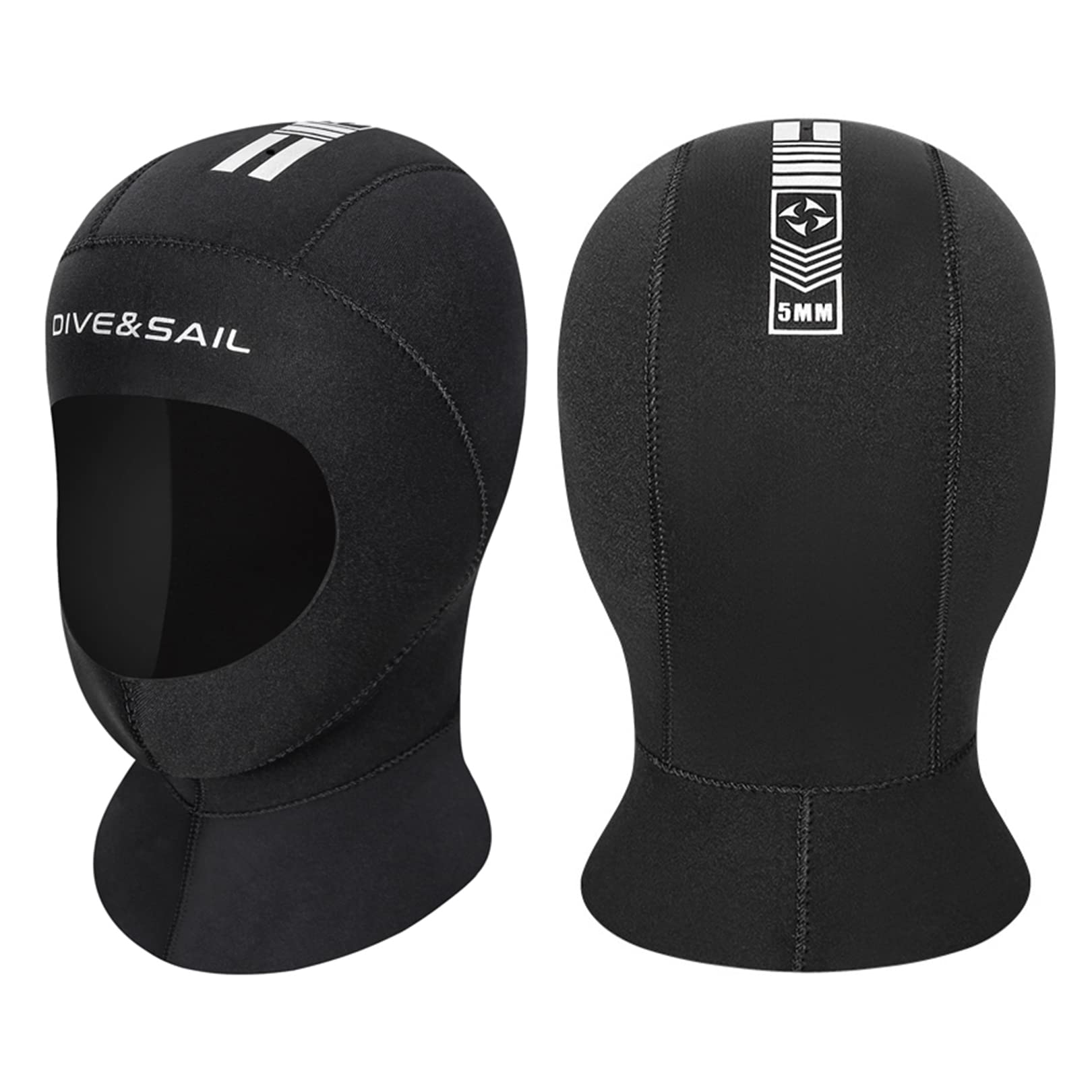 clhjinruoliu 5MM Neoprene Diving Helmet Winter Thickening Warmth with Shoulder Hood Diving Clothing Accessories Diving Helmet,M