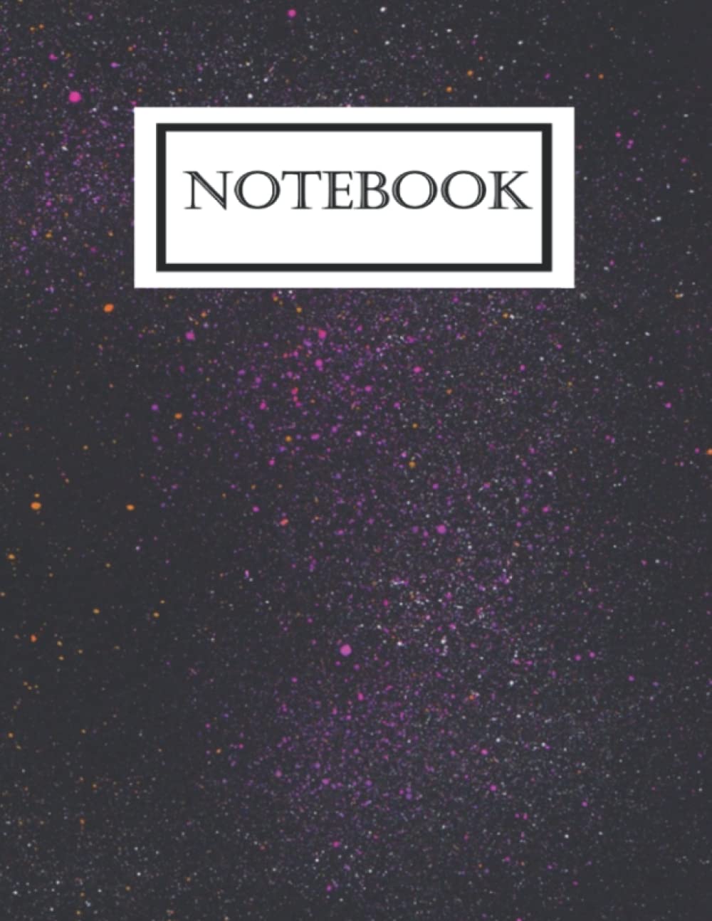 NoteBook: Simple 8.5 x 11 inch 100 blank lined universe notebook.