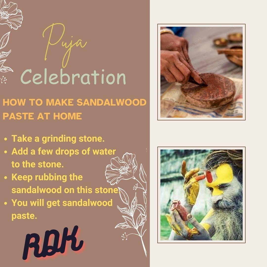 RDK® Pure Quality Mysore Sandalwood Stick Natural Safed Chandan Wood for Pooja Tilak Havan & Beauty 50-60 Grams 3