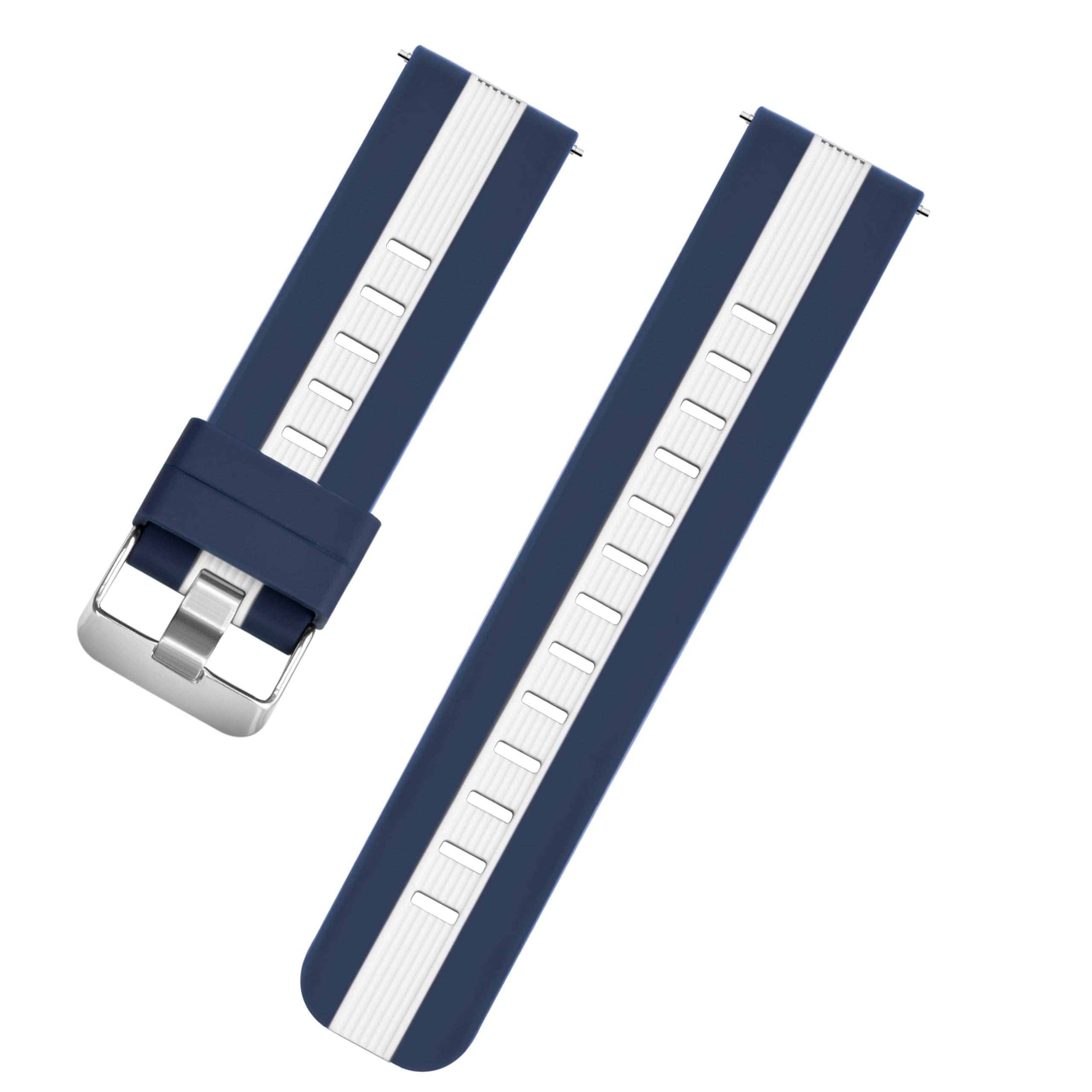 TIMEWEAR22 mm Silicone Strap With Quick Release Pin Sidebar, Compatible with Boat Xtend, Noise Colorfit, Fireboltt, Samsung Gear, All Watches & Smart Watches with Lug Width 22mm