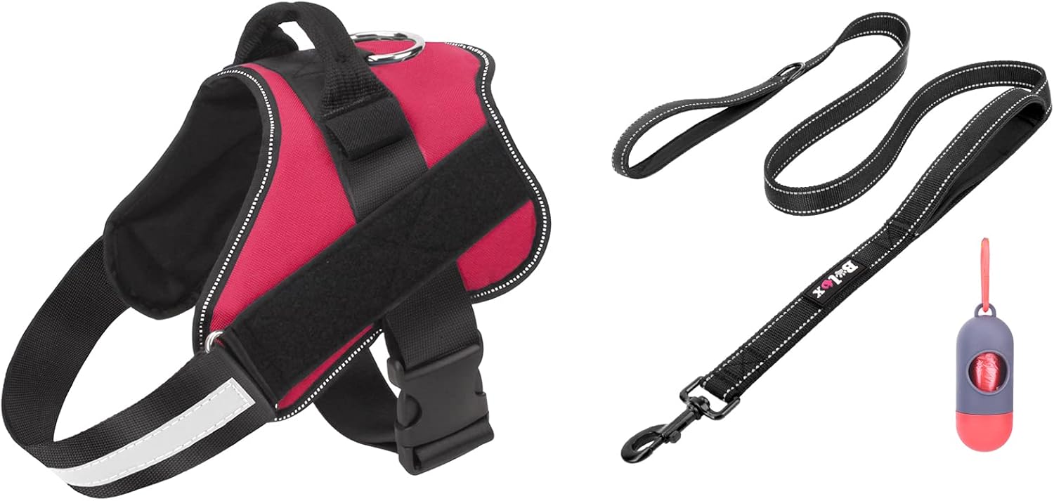Bolux Dog Harness and Dog Leash, NoPull Reflective Dog