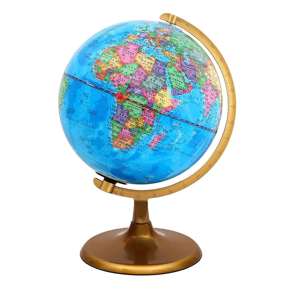 globus Constellation Creatieve Wereldbol 2 In 1 Roestvrijstalen Stand Globe Leren Politieke Kaart Educatieve Globe 12.5 Inch jasne