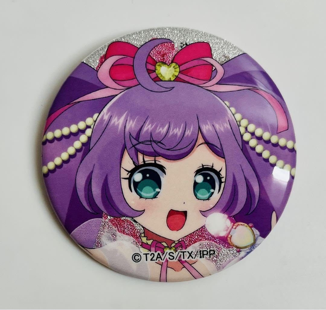 Amazon | 真中らぁら グリッター缶バッジ プリパラ カラ鉄 | バッジ 