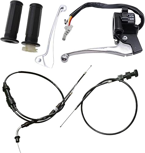 Interruptor de carcasa del acelerador giratorio Palanca de freno derecha e izquierda para Yamaha PW50 PY50 Pit Bike Peewee Y-Zinger motocicleta Dirt