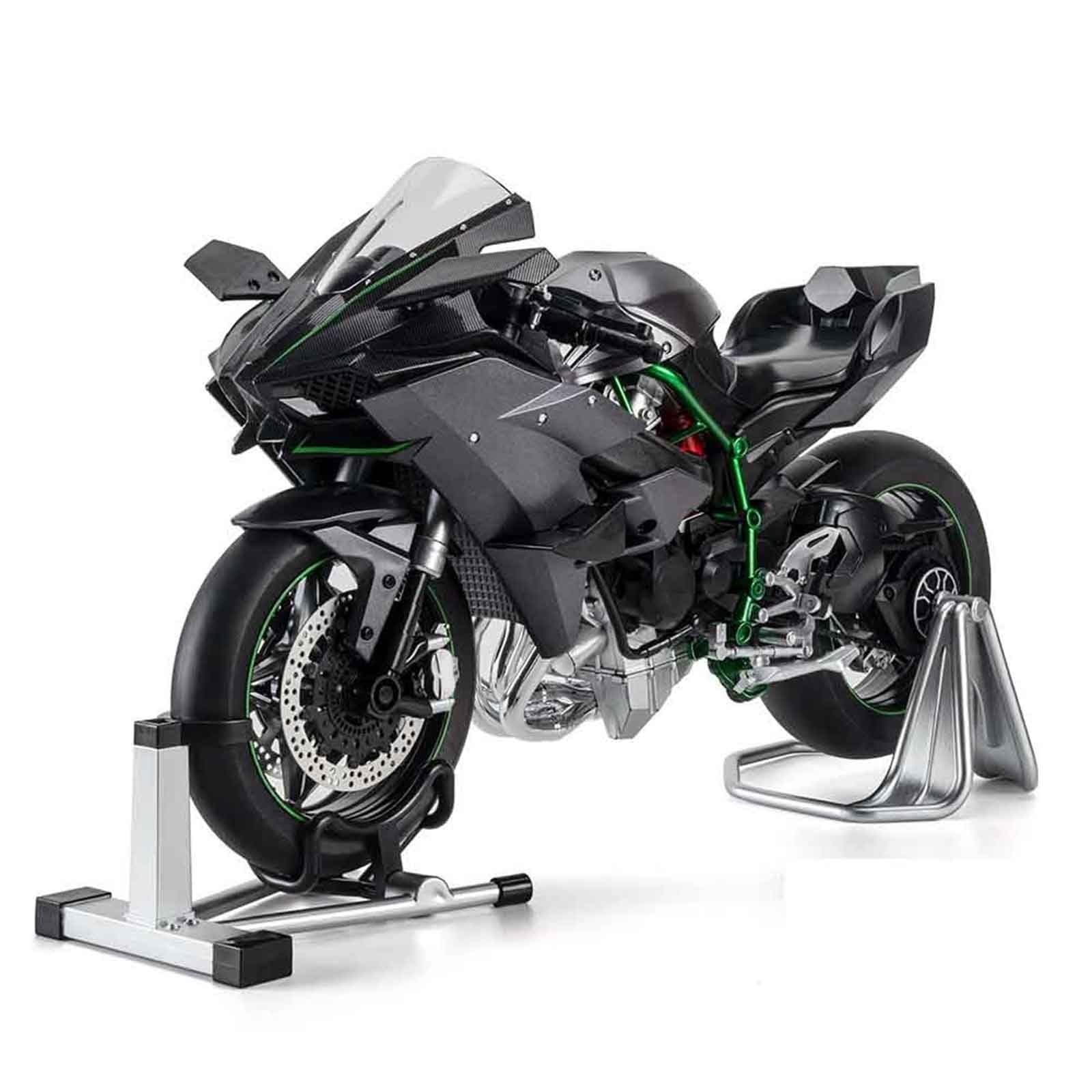 Per Kawasaki H2R H2 Moto Da Corsa Pressofuso In Lega Modello Di Auto Collezioni Hobby Decorazione Regalo Giocattolo Con Spray 1:6