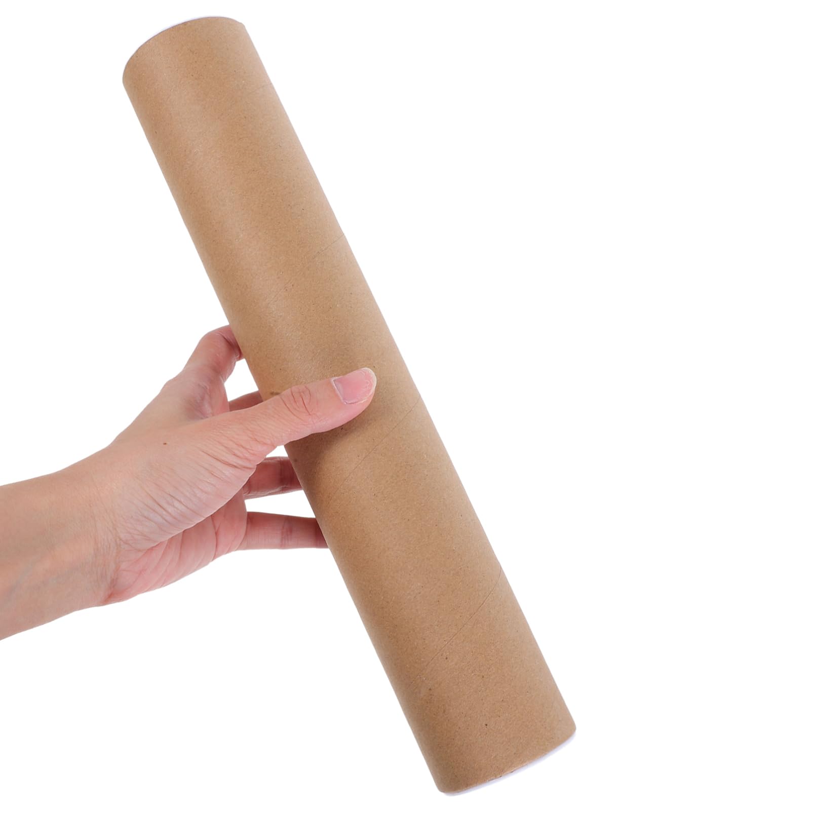 Cabilock 10pièces Tubes Expédition Carton Kraft Blancs Avec Bouchons Pour Envoi Stockage De Documents Et Affiches Matériaux Emballage Pour Petites Entreprises