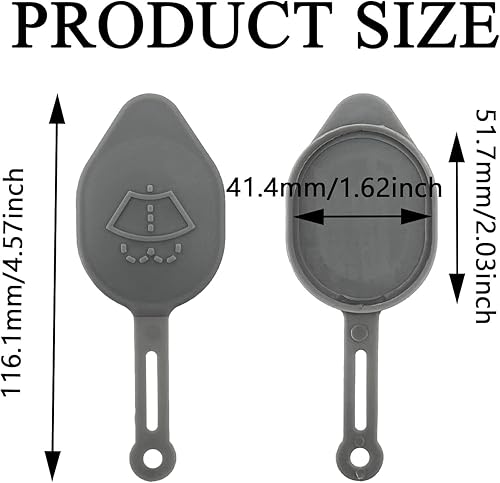 Miniatura 2 de Tapa de botella de depósito de líquido para limpiaparabrisas 28913JK60A compatible con Infiniti G37 Q60 Nissan 350Z 370Z