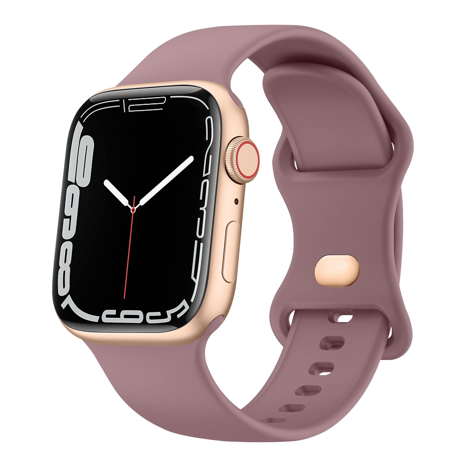 meliya sport silicone watch strap compatible with apple watch series 9 8 7 6 5 4 3 2 1 se ultra, waterproof watch band for iwatch bands 40mm 38mm 41mm 44mm 45mm 42mm 49mm men women