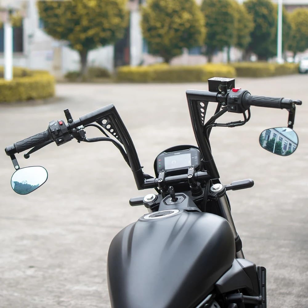 Części kierownicze motocykli Pasuje do Electra Glide 883 Softail Vintage motocykl 25mm kierownica Ape wieszaki bary 10''12"14''16''(Chrome 10inch)