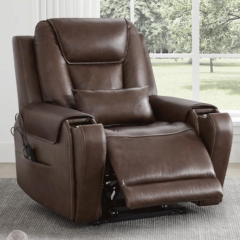 Sillón reclinable con elevador eléctrico color único miniatura 2