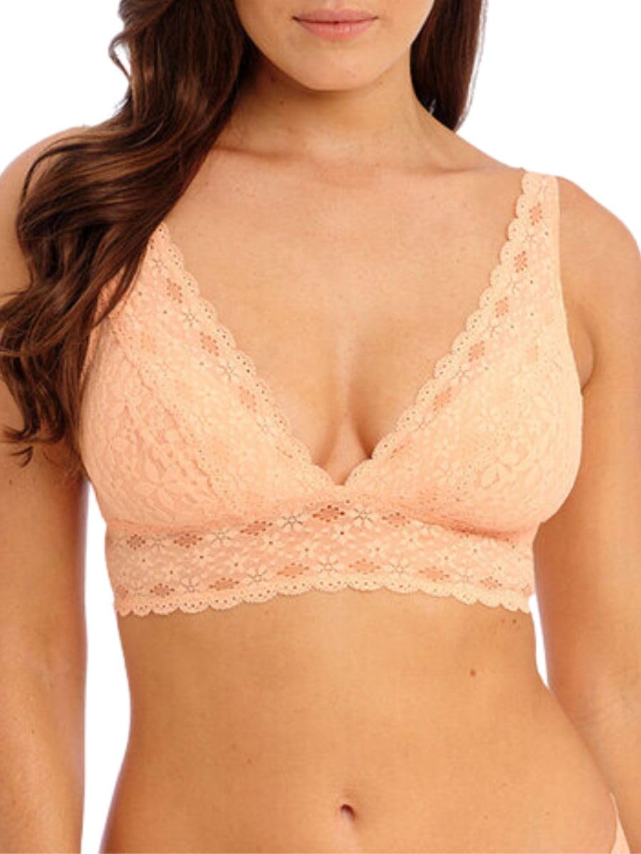 Wacoal Halo Lace Wire Free Soft Cup Almost Apricot Pink 36