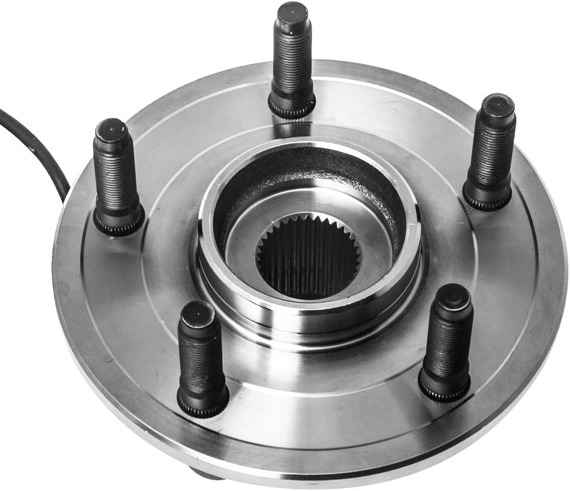 Front Wheel Hub and Bearing Assembly Left or Right Compatible 2002-2005 Dodge Ram 1500 AUQDD 515073 [ 5 Lug W/ABS 4WD 4x4 ]