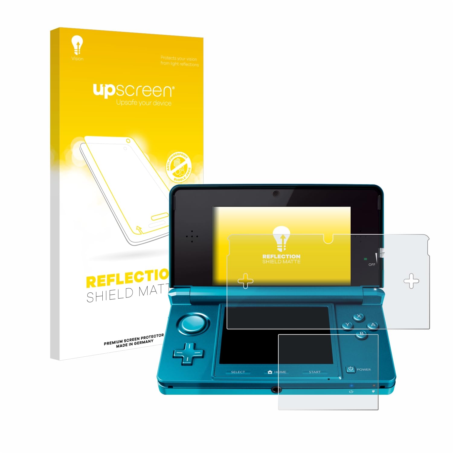 upscreen Protector Pantalla Mate para Nintendo 3DS Película – Antireflejos, Anti-Huellas