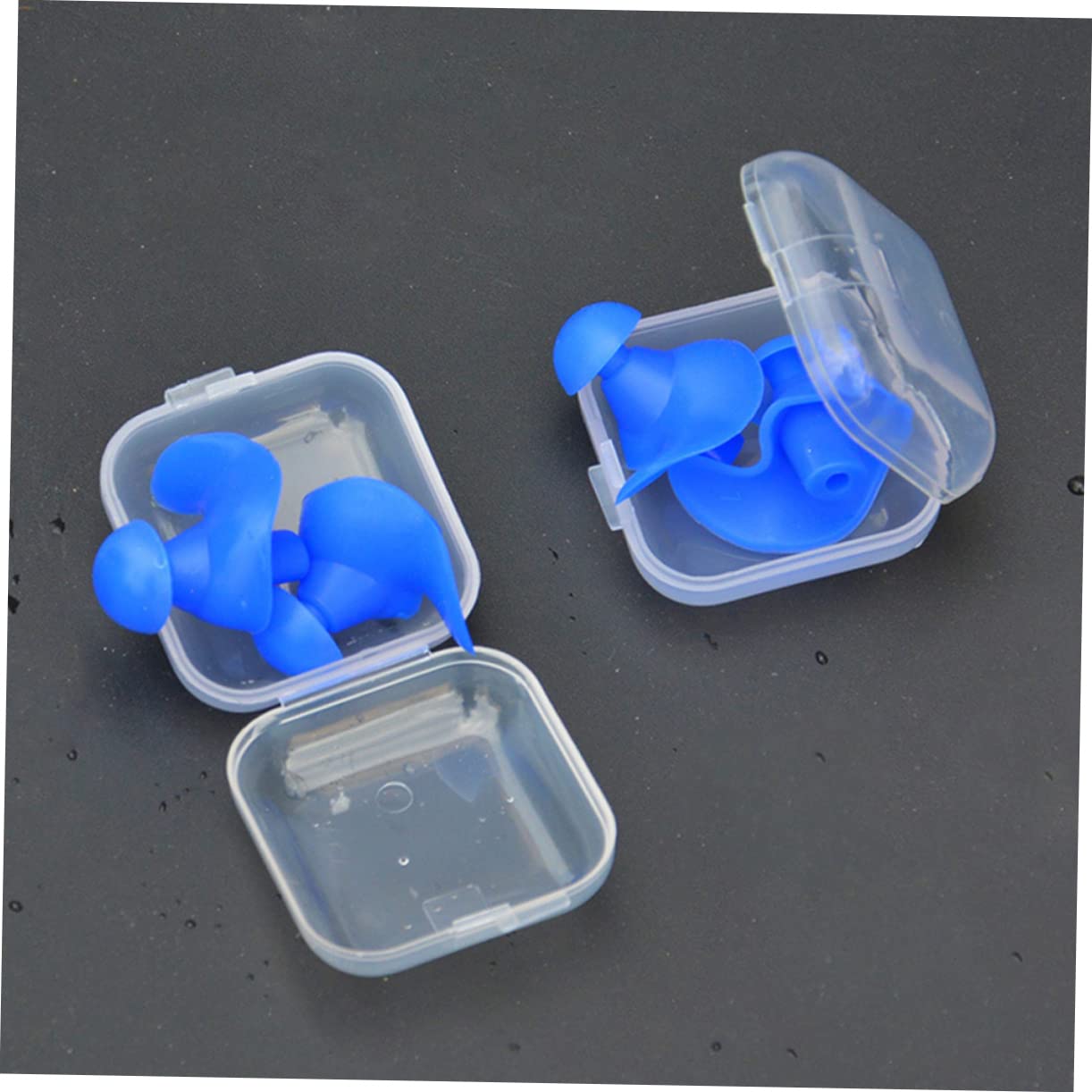 Healvian 15pares Tapones Oídos Impermeables de Silicona Ergonómicos para Natación Cordón Uso Piscina y Actividades Acuáticas