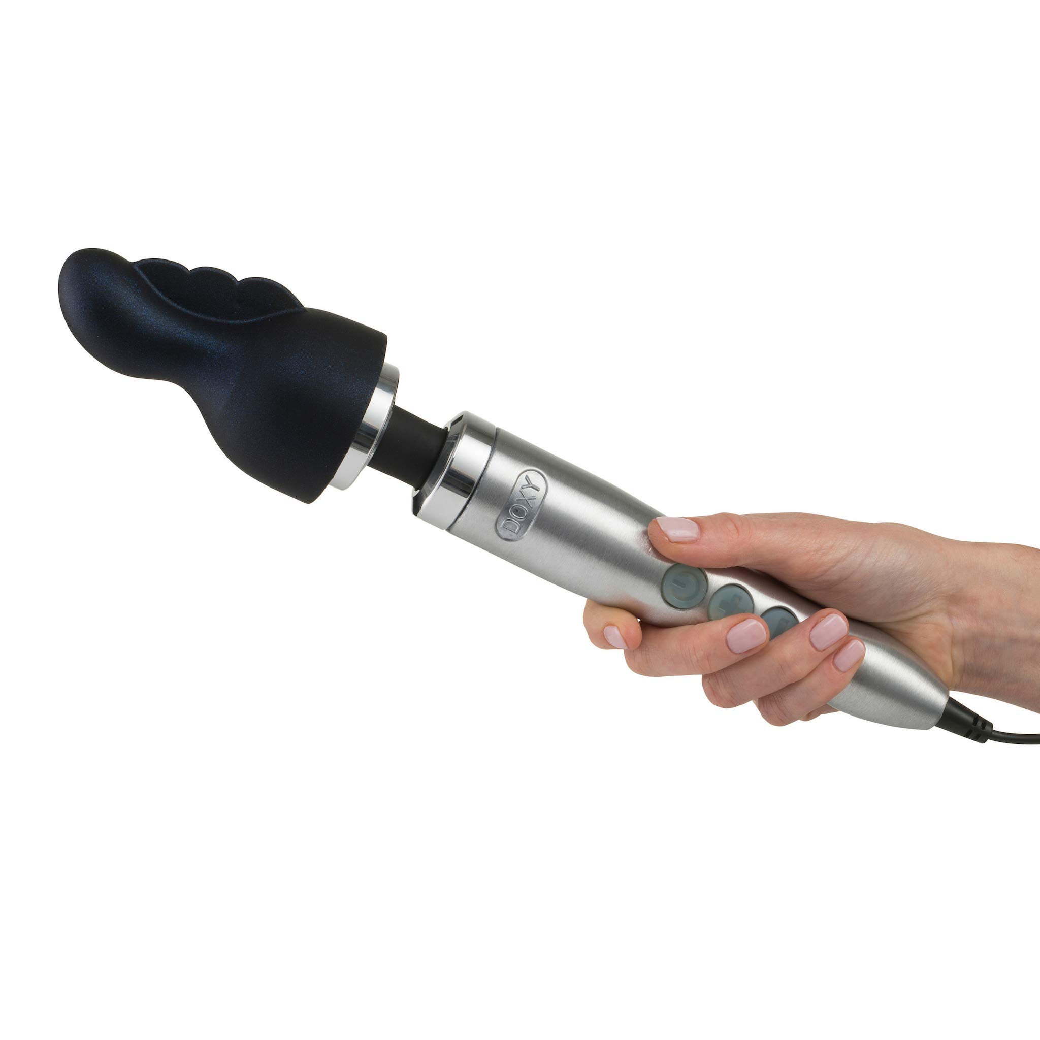 Doxy Die Cast 3 - Soft Silicone Clitoral Massager Wand Vibrator Attachment - 400 Gr